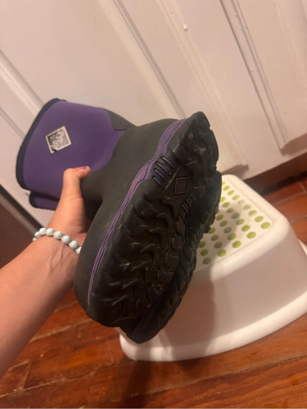 Muck Boot Company Kids' Purple and Black Waterproof Boots girls size 1